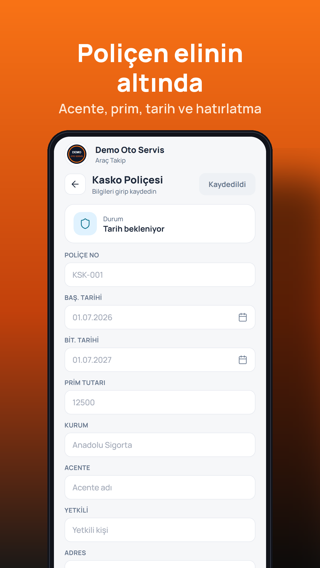 Kasko poliçesi